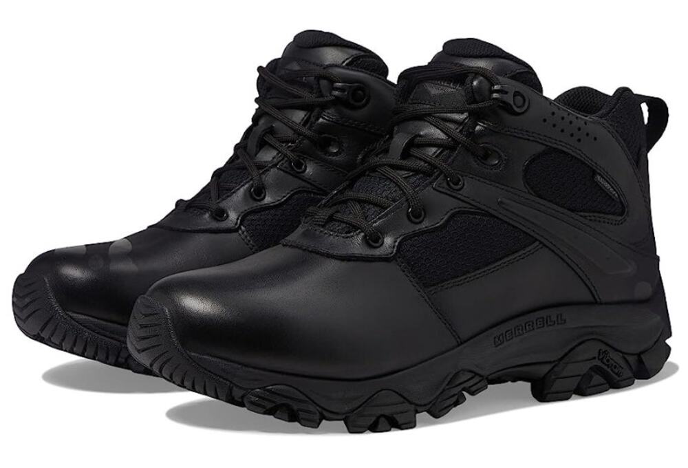 Merrell Work Womens Moab 3 Response Mid Boot Size 6 Black Leather Waterproof NIB